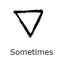 triangle, letter v, lines